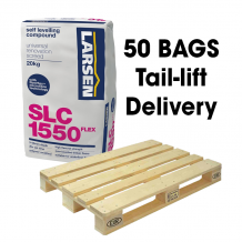 Rapid Set SLC1550 Pro Single Part Flexible Fibre Self Levelling Compound 20kg (50 Bags Tail Lift)